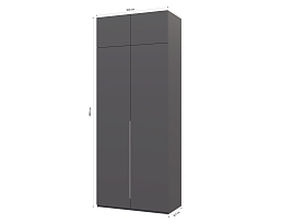 Изображение товара Пакс Альхейм 22 grey (silver) ИКЕА (IKEA) на сайте bintaga.ru