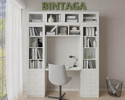 Изображение товара Билли 365 white ИКЕА (IKEA) с рабочим местом на сайте bintaga.ru