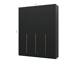 Изображение товара Пакс Альхейм 24 black (gold) ИКЕА (IKEA) на сайте bintaga.ru